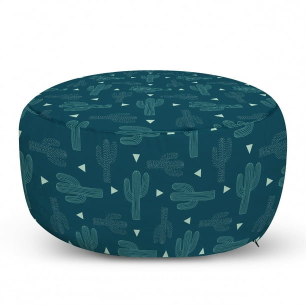 Ambesonne Fox Ottoman Pouf Pale Blue Persian Orange Themed Pattern with Continuous Animal Head Print Decorative Soft Foot Rest with Removable Cover Living Room and Bedroom Ambesonne Fox Ottoman Pouf Pale Blue Persian Orange Themed Pattern with Continuous Animal Head Print Decorative Soft Foot Rest with Removable Cover Living Room and Bedroom